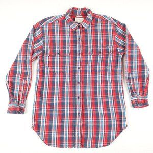 Ralph Lauren Denim & Supply Plaid Thick Flannel BIG SHIRT Women's Small